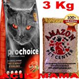 Prochoice Pro 33 Somonlu Kısırlaştırılmış Kedi Maması Açık 3 Kg