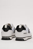 Erkek Günlük Sneaker Spor Ayakkabı BEYAZ - SİYAH