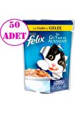 Purina Felix Tavuklu Yaş Kedi Yaş Maması 50 Adet