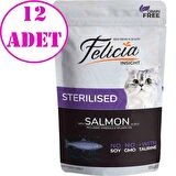 Felicia Yaş Kedi Maması Tahılsız Sterilised Somonlu 85 gr 12 AD