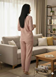 KADIN PEMBE İNSPİRE PİJAMA TAKIMI