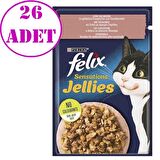 Purina Felix Somonlu ve Karidesli Yaş Kedi Maması 85 Gr 26 AD