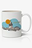 İstanbul Galata Kulesi Baskılı Kupa Bardak Baskılı Kahve Kupa Bardak-2