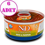 ND Balkabaklı Tahılsız Ördekli Kedi Konservesi 70 Gr 6 AD