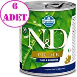 N&D Prime Kuzulu Yaban Mersini Köpek Konserve Maması 285 Gr 6 AD
