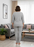 KADIN GRİ İNSPİRE PİJAMA TAKIMI