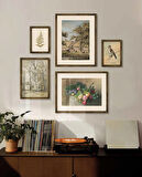 Vintage Manzaralar No. 1 Çerçeveli Tablo Set