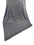 Mim Eşarp Emproyal Silver Jakar Kazayağı Şal 75x190 cm - Gri