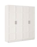 ÇAKIL MDF 4 Kapılı 2 Çekmeceli Gardrop Elbise Dolabı 160x53x216cm