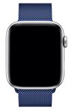 Megafox Apple Watch Seri 3/4/5/6/7/8/Se Hasır Metal Kordon Örgü Kayış Bileklik 38-40-41 MM Uyumlu