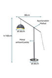 Pulchino Antrasit/Gri Boyalı Lambader PLC-1215-L-GR
