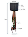 Siyah Boyalı Lambader PLC-1225-L-BSY
