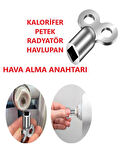 Anahtar Petek Radyatör Hava Alma Anahtarı Havlupan Purjör Kalorifer Tamir Aparatı 