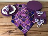 SOFRA SUNUM SETİ MOR MOROCCAN DESEN