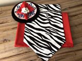 SOFRA SUNUM SETİ ZEBRA DESENLİ
