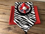 SOFRA SUNUM SETİ ZEBRA DESENLİ