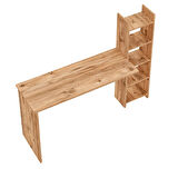 Reyo Kitaplıklı Fonksiyonel Çalışma Masası MS2 Çam