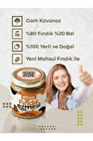 Doğal Ballı Fındık Ezmesi Katkısız Atıştırmalık Kahvaltılık Sürülebilir 1.kalite 250gr Cam Kavanoz