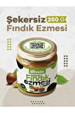 ŞEKERSİZ FINDIK EZMESİ SÜRÜLEBİLİR DOĞAL KAHVALTILIK SAĞLIKLI %100 FINDIKLI 250GR CAM KAVANOZ