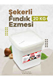 Doğal Şekerli Fındık Ezmesi Atıştırmalık Kahvaltılık Sürülebilir %80 Fındık %20 Şeker 20 Kg
