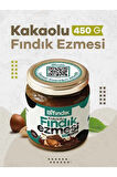 Doğal Kakaolu Parçacıklı Fındık Kreması Katkısız Kahvaltılık Sürülebilir 1.kalite Fındık Ezmesi 450g