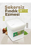 Doğal Şekersiz Fındık Ezmesi Parçacıklı Atıştırmalık Kahvaltılık Sürülebilir %100 Fındıklı 20kg