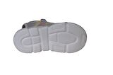 YAZKIŞ Kız Çocuk Siyah Gri Üzeri Taşlı Kalın Comfort Taban Çırtlı Triko Spor Sandalet