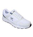 KİNETİX Erkek Beyaz Siyah Gri Fileli Sneaker Spor Yürüyüş Ayakkabısı