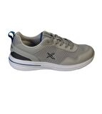 KİNETİX Erkek Siyah Gri Fileli Yazlık Sneaker Spor Yürüyüş Ayakkabısı