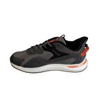 KİNETİX Erkek Siyah Gri Kırmızı Sneaker Spor Yürüyüş Ayakkabısı