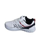 KİNETİX Erkek Çocuk Beyaz Cilt Çırtlı Sneacer Spor Ayakkabı