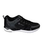LUMBERJACK Erkek Siyah Çift Örgü Büyük Numara 46 47 Memory Taban Sneaker Spor Ayakkabı