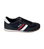 KİNETİX Siyah Çizgili İnce Kaymaz Kauçuk Taban Spor Salon Ayakkabısı