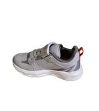 KİNETİX Erkek Çocuk Siyah Gri Cilt Çırtlı Sneaker Spor Yürüyüş Ayakkabısı