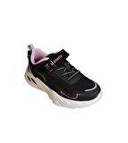 KİNETİX Kız Çocuk Siyah Beyaz Çırtlı Comfort Rahat Taban Sneaker Spor Ayakkabı