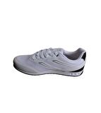 KİNETİX Erkek Beyaz Fileli Bağcıklı Düz Taban Sneaker Spor Ayakkabı