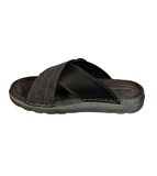 GEZER Erkek Gri Tokalı Comfort Taban  40-46 Numara Terlik