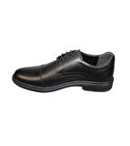 POLARİS Erkek Siyah Hakiki Deri 5 Nokta Anatomic Klasik Baba Ayakkabısı