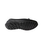 YAZKIŞ Kadın Siyah Krem Cilt Comfort Taban Üzeri Tokalı Babet