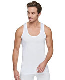 Tutku 0101 (3XL-6 BEDEN) (1 ADET) BEYAZ Erkek Pamuklu Penye Atlet
