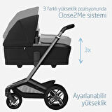 Maxi-Cosi Fame Yatış Pozisyonu Ayarlanabilir Ekstra Geniş 0-9 kg Portbebe Twillic Black