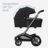 Maxi-Cosi Fame Yatış Pozisyonu Ayarlanabilir Ekstra Geniş 0-9 kg Portbebe Twillic Black