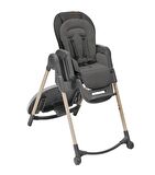 Maxi-Cosi Minla 6'sı Bir Arada  Ahşap Görünümlü Mama Sandalyesi Beyond Graphite Eco