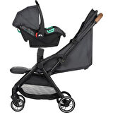 Bebeconfort Sunlite Duo Otomatik Katlanan Kompakt Seyahat Sistem Bebek Arabası Mineral Graphite