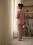 KADIN PEMBE EVERYTHİNG PİJAMA TAKIMI