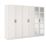 ÇAKIL MDF 6 Kapılı 2 Çekmeceli Gardrop Elbise Dolabı 240x53x216cm