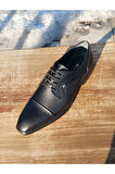Erkek Mevsimlik Klasik Kundura Hakiki Deri  Kauççuk Taban Bağlı