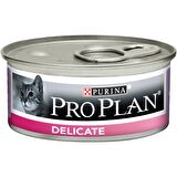 ProPlan Delicate Hassas Hindi Etli Kedi Konservesi 85 Gr