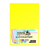 Fosforlu Sarı Renkli A-4 Fotokopi Kağıdı 25 li 1 Paket Artlantis Fotokopi Renkli A4 Kağıdı