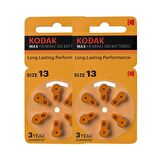 PR 48 13 İşitme Cihaz Pili 6'lı 2 Paket Kodak PR48 Kulak Cihazı Pili 6'lı 2 Paket